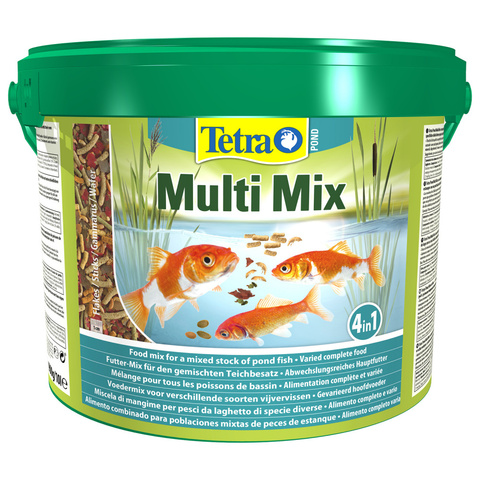 Tetra Pond MultiMix корм для пруд.рыб (гранулы, хлопья, таблетки, гаммарус) (10 л)