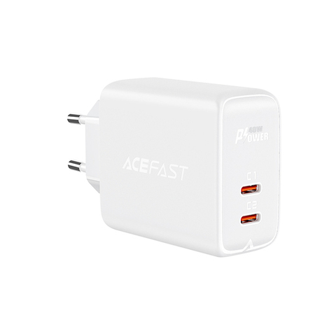 Зарядное устройство ACEFAST A9 PD40W USB-C+USB-C dual port charger RUS белый