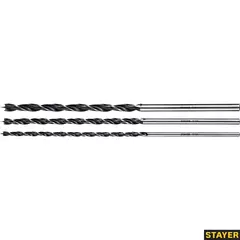 STAYER Maxdrill, 3 шт: 6-8-10 х 300 мм, набор сверл спиральных по дереву (2943-300-H3)