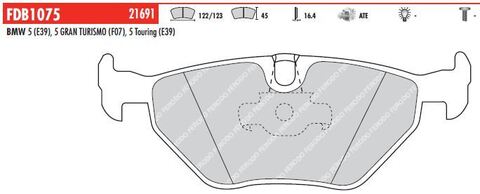 FDB1075 Тормозные колодки дисковые OE 'PREMIER'