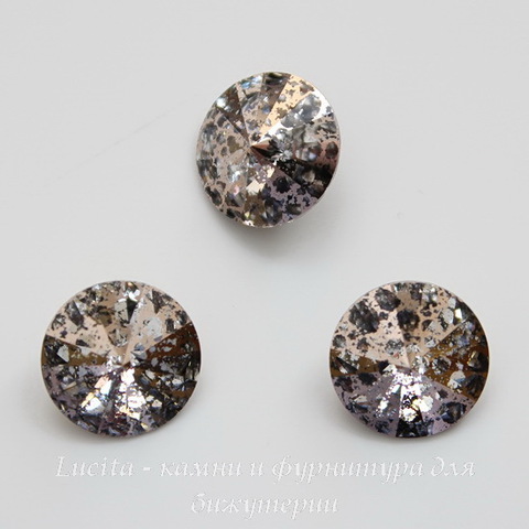 1122 Rivoli Ювелирные стразы Сваровски Crystal Rose Patina (12 мм) ()