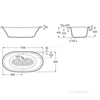 ВАННА ЧУГУННАЯ NEWCAST 170X85 ПРОТИВОСКО Roca 233650000