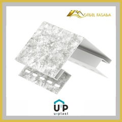 Внешний угол Юпласт Кварцит Светло-серый 3050мм