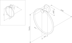 Кольцо для полотенец AM.PM LIKE - A8034400