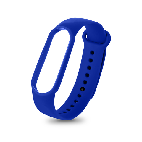 Силиконовый ремешок Silicon Loop для Xiaomi Mi Band 5, 6 (Синий - Royal blue)