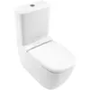 Villeroy&Boch 8M18S1R1 Сиденье для унитаза, Villeroy&Boch, Antheus, с крышкой, ширина, мм-363, глубина, мм-415, с плавным опусканием, материал шарниров-нержавеющая сталь, цвет шарниров-нержавеющая сталь, без декора, материал сиденья-дюропласт, вид гр