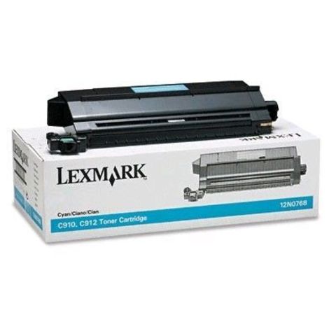 Картридж для принтеров Lexmark C910, C912 голубой (cyan). Ресурс 14000 стр (12N0768)