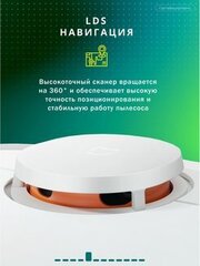 Робот-пылесос Lydsto G2D, white