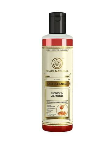 Hair Cleanser HONEY ALMOND, Khadi Natural (Шампунь МЁД МИНДАЛЬ, Контроль выпадения волос, Кхади Нэчрл), 210 мл.