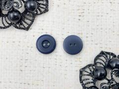 Пуговицы Fashion, d 1,2 см, 2 прокола, тёмно-синий