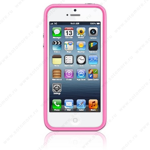 Бампер Apple для Apple iPhone SE/ 5s/ 5C/ 5 Bumpers розовый