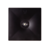 Потолочные черные светодиодные квадратные светильники аварийного освещения с оптикой для коридоров Starlet Quad LED Black – вид спереди
