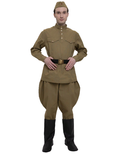 Военная форма мужская Солдат с брюками - галифе (диагональ) купить повыгодной цене в магазине Хлопушка