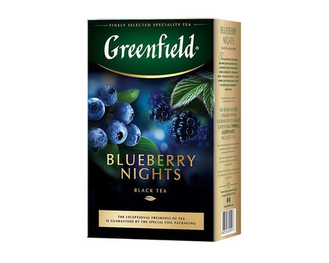 купить Чай черный листовой Greenfield Blueberry Nights, 100 г