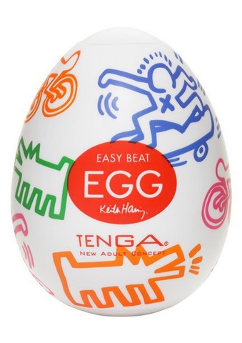 Мастурбатор-яйцо Keith Haring EGG STREET - Tenga Keith Haring Collaboration KHE-001