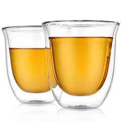 Стеклянные стаканы с двойными стенками Tulip Glaffe, 220 мл