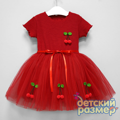 Платье «вишенки» (лапша) 92-104