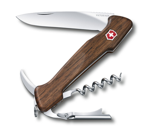 Складной нож Victorinox Wine Master Walnut Wood (0.9701.63) 130 мм. в сложенном виде, 6 функций, ореховое дерево - Wenger-Victorinox.Ru