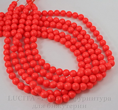 5810 Хрустальный жемчуг Сваровски Crystal Neon Red круглый 3 мм, 10 шт ()