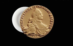 Силиконовый молд Монета 1764 г Екатерина ll