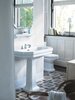 4387000301 Duravit 1930 Duravit 1930 Раковина с перел., и 3 отв. под смес., 70х50х Н: 20.5см, Цвет: Белый с покрытием WonderGliss