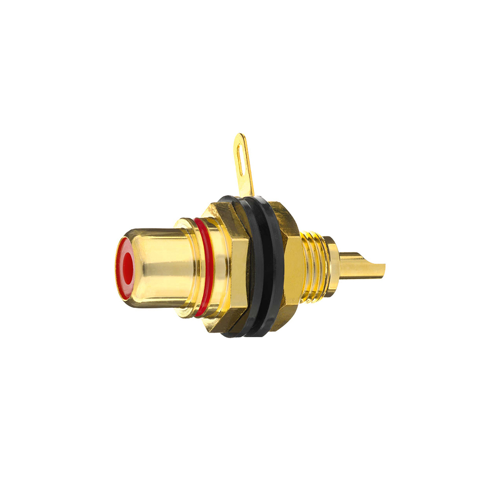 Inakustik Premium RCA-Panel Jack, red, 1 pc