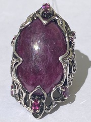 Корунд (серебряное кольцо)