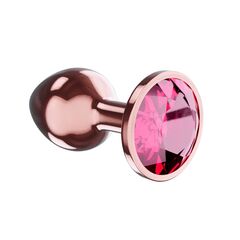 Пробка цвета розового золота с малиновым кристаллом Diamond Ruby Shine L - 8,3 см. - 