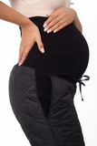 Утепленные брюки для беременных 15289 черный