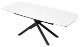 фото 5 Стол RIVOLI 140 MATT WHITE MARBLE SOLID CERAMIC / BLACK, DISAUR на profcook.ru