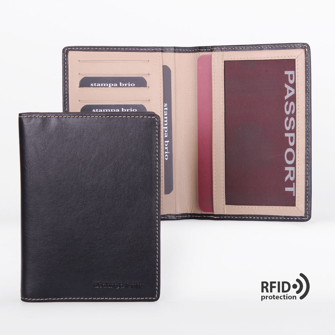104 R - Обложка для паспорта с RFID защитой