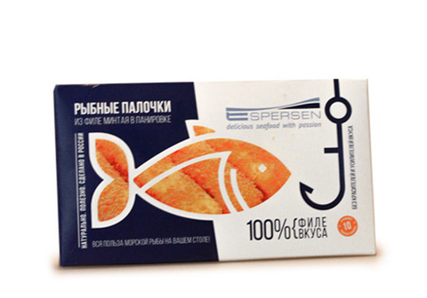 Рыбные палочки из филе минтая в панировке, 250г