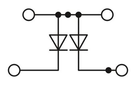 PTTB 2,5-2DIO/O-UL/O-UR BK-Клеммный блок