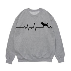 Свитшот "Сердечный ритм с Бультерьером"