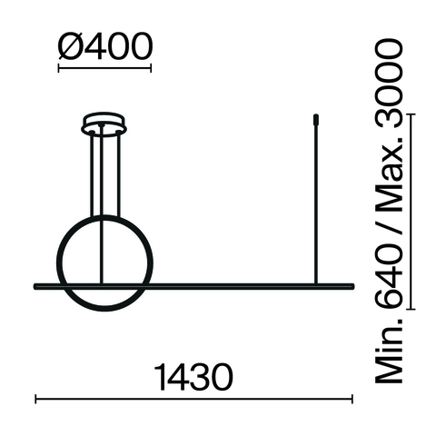 Подвесной светодиодный светильник Maytoni Halo MOD247PL-L49BSK