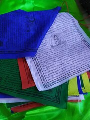 Тибетские флажки лунгта большие Конь ветра / Тара (25)