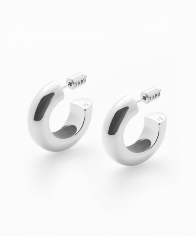 Cерьги GLOW HOOPS silver