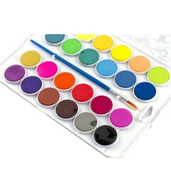 
          Акварель Yalong меловая, 24 цвета, с кистью, пластик. упаковка, "Animal"