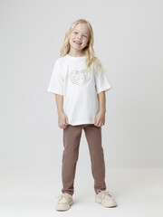 брюки  для девочки  КР 400864/капучино 1312 к662