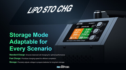 Зарядное устройство SkyRC PC3020-2 (SK-100227), 12-24S LiPo (4.2V) и LiHV (4.25-4.5V), 3000W (AC), Max x2 45A