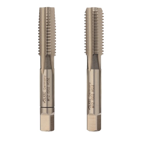 Метчик М12х1,75 (Комплект 2шт) DIN352 HSSE 6h 75мм a=7,0 Volkel 57350-2PC