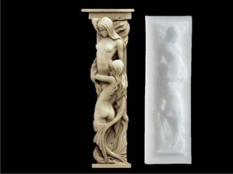 Силиконовый молд Пилястра № 0529 левая