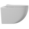 Aqueduto OVO0110 AQD OVO Унитаз подвесной 525*360 безободковый, сиденье c микролифтом, белый глянцевый