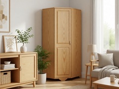 шкаф угловой (массив сосны) цвет: S-1 (лак)