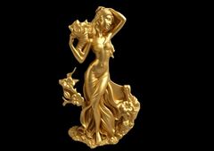 Силиконовый молд Богиня весны, цветов и юности