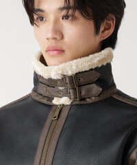 Куртка Alpha Industries Faux Leather B-3 Mod Jacket Espresso (Коричневый)