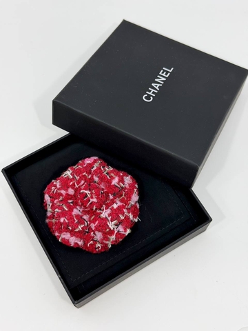 Брошь твид цветок Chanel