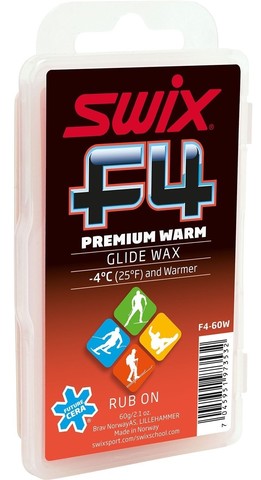 Картинка парафин Swix F4-60 теплый - 1