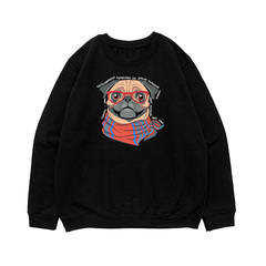 Свитшот "Мопс любит тебя больше себя"