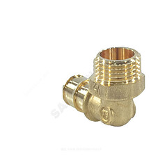 Угольник для PE-X труб радиальный латунь Дн 25х1" НР GX127 Giacomini GX127Y056